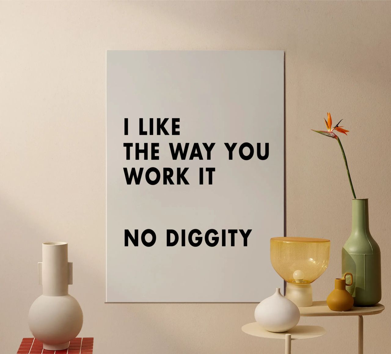 I Like The Way You Work It alluminio dibond da WORD & WONDER