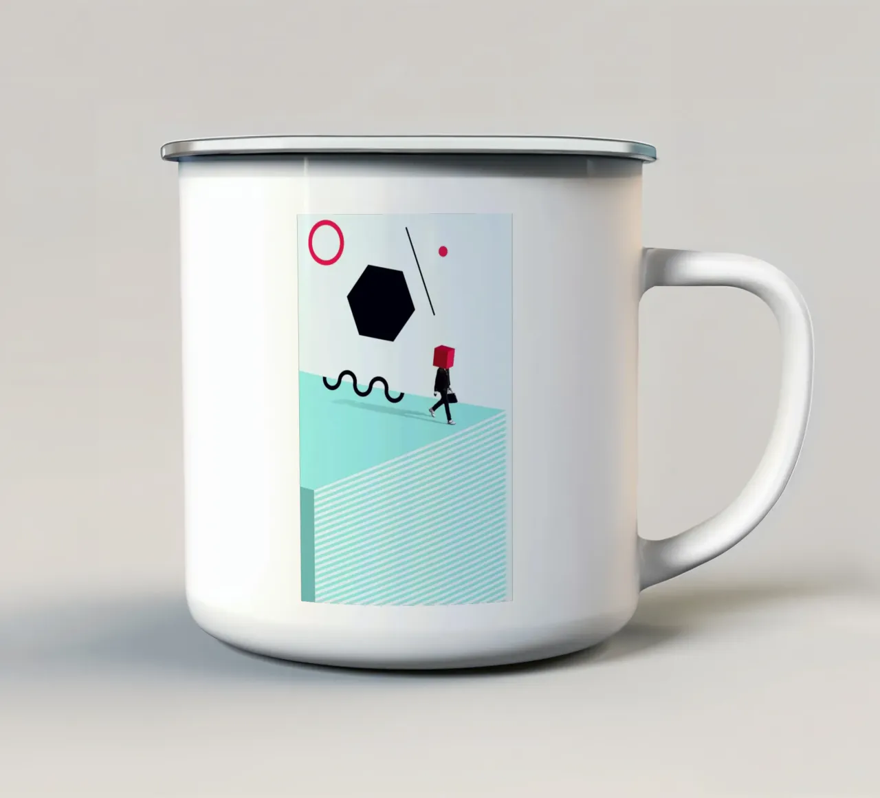 D is for Disorder enamel mug by Maarten Léon