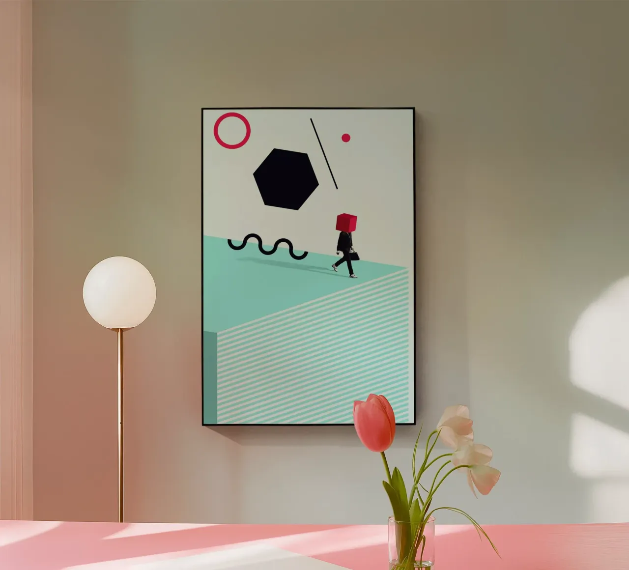 D is for Disorder plexiglass da Maarten Léon