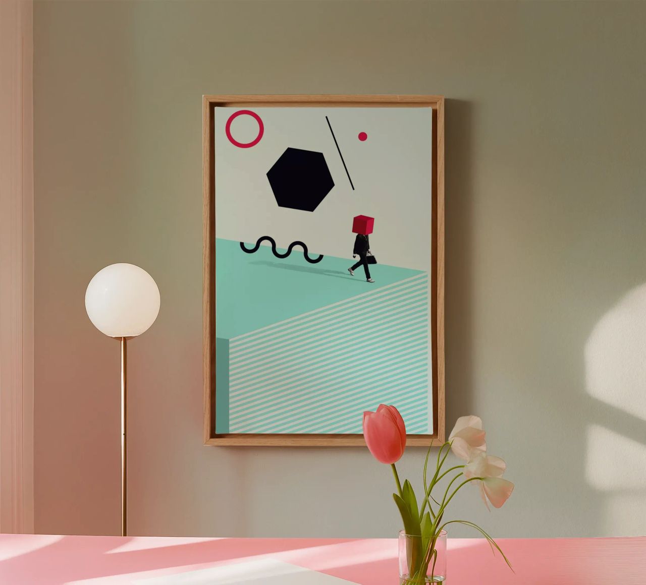 D is for Disorder canvas by Maarten Léon