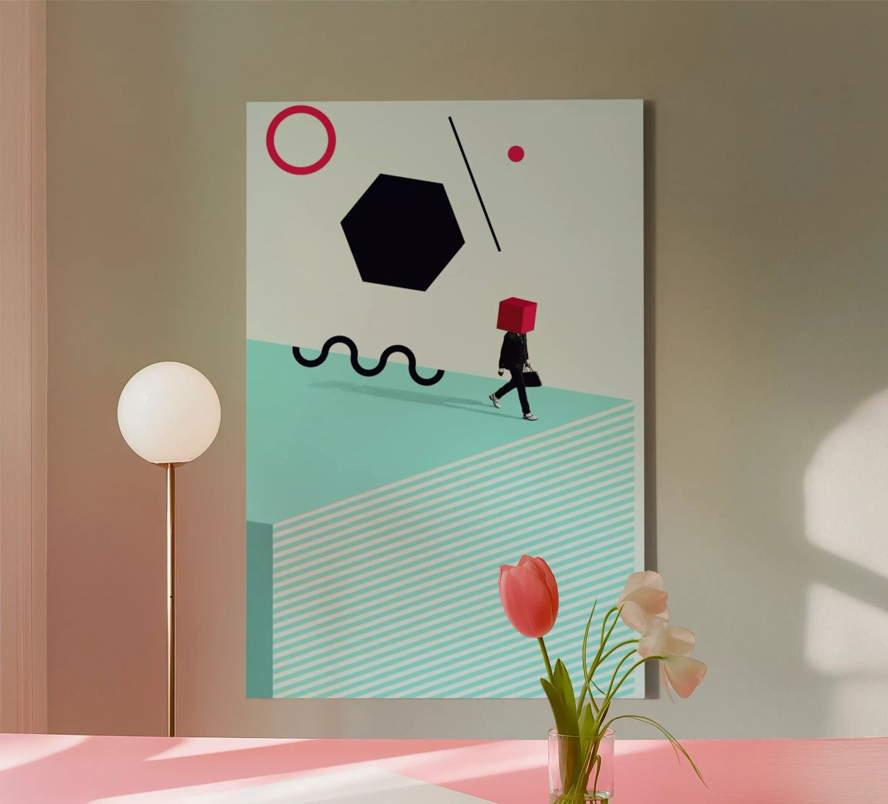D is for Disorder canvas by Maarten Léon