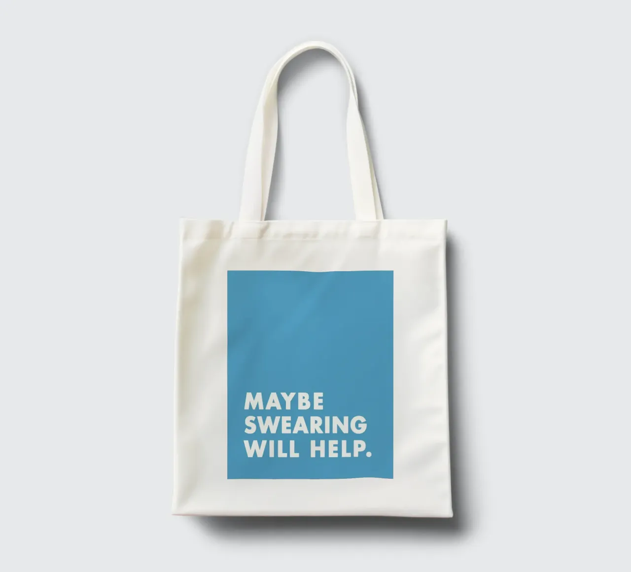 Maybe Swearing Will Help borsa in juta da WORD & WONDER