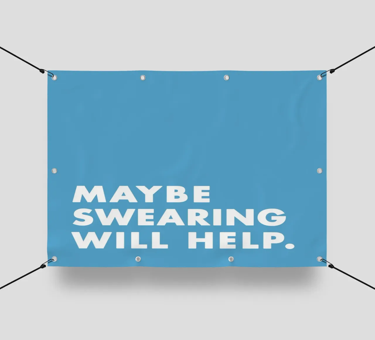 Maybe Swearing Will Help telo in pvc da WORD & WONDER