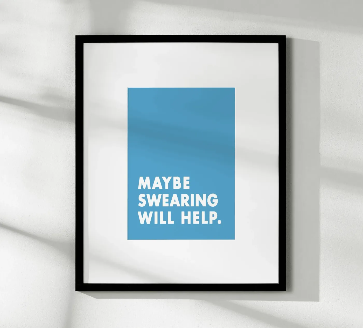 Maybe Swearing Will Help poster da WORD & WONDER