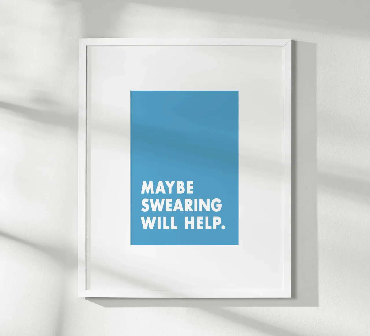 Maybe Swearing Will Help carta hahnemühle da WORD & WONDER