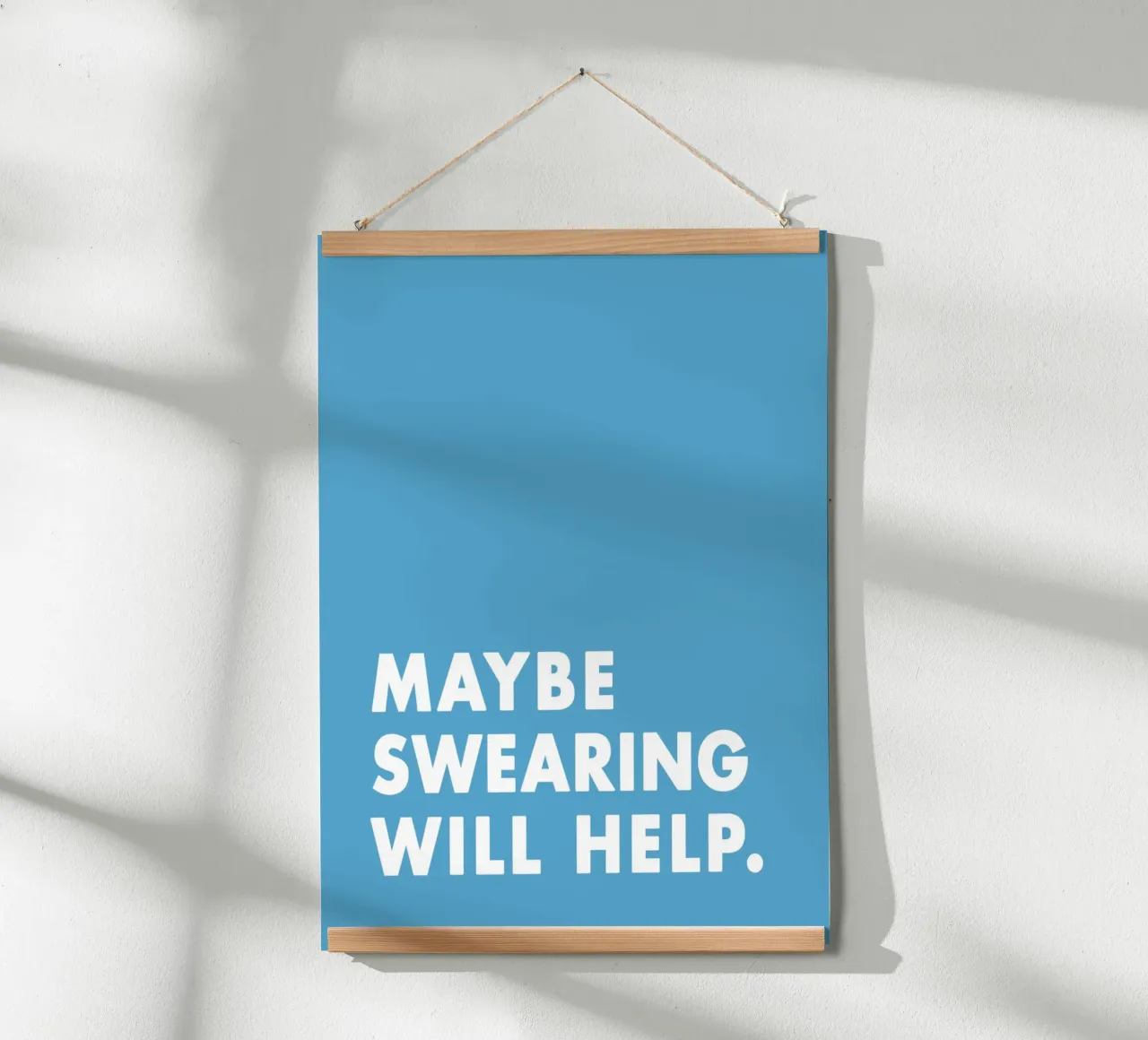 Maybe Swearing Will Help carta hahnemühle da WORD & WONDER