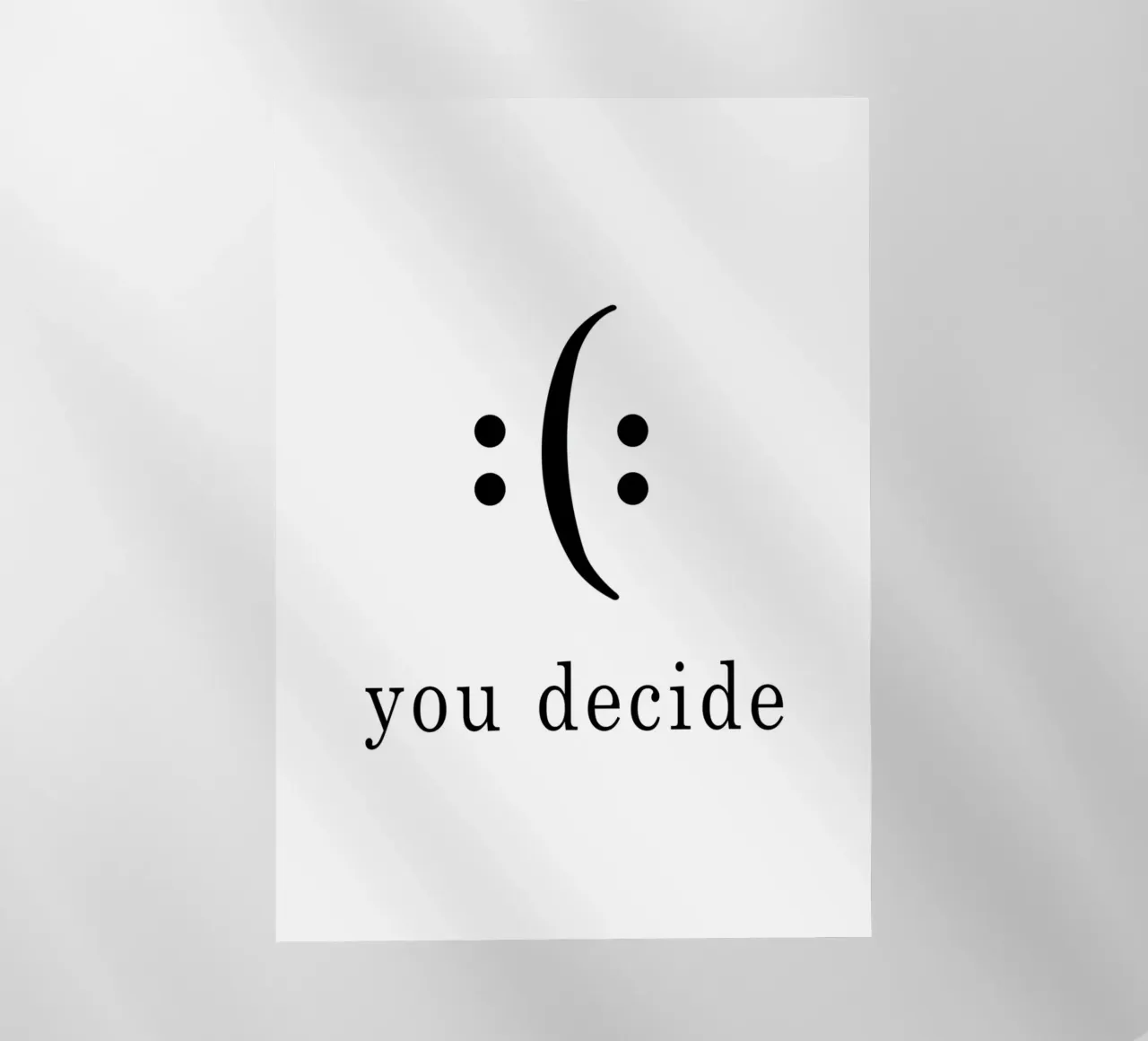 you decide pellicola backlit da WORD & WONDER