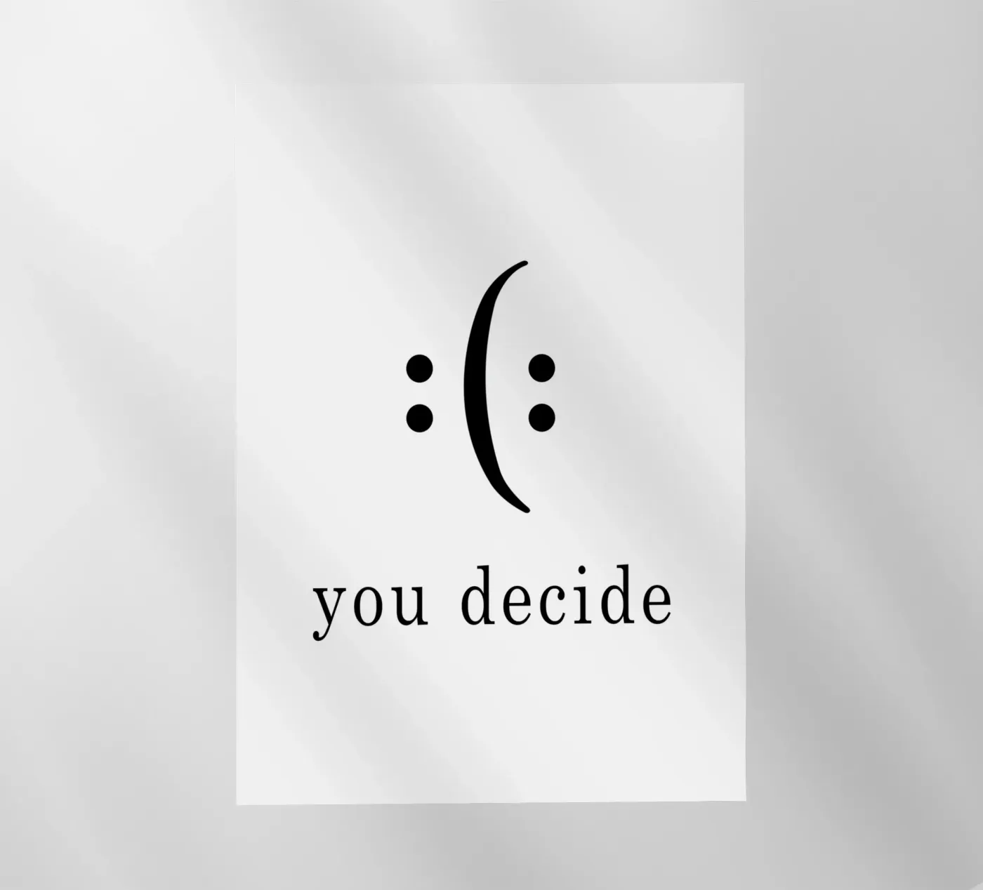 you decide pellicola backlit da WORD & WONDER