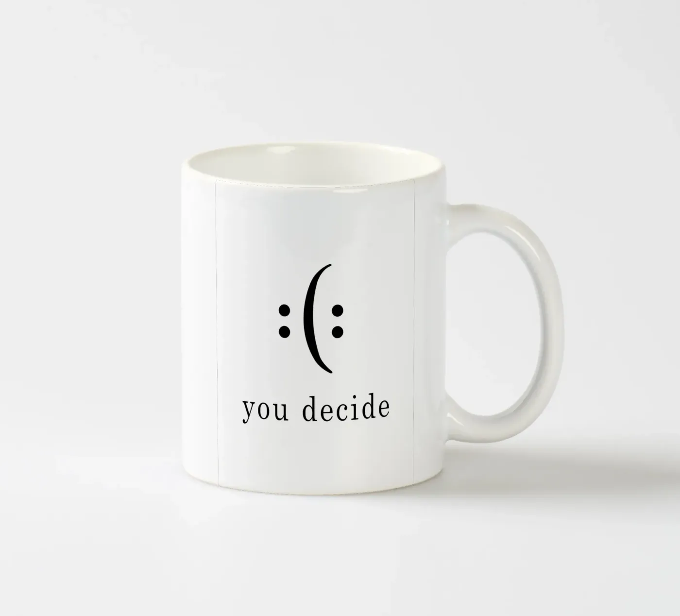 you decide ceramic mug by WORD & WONDER