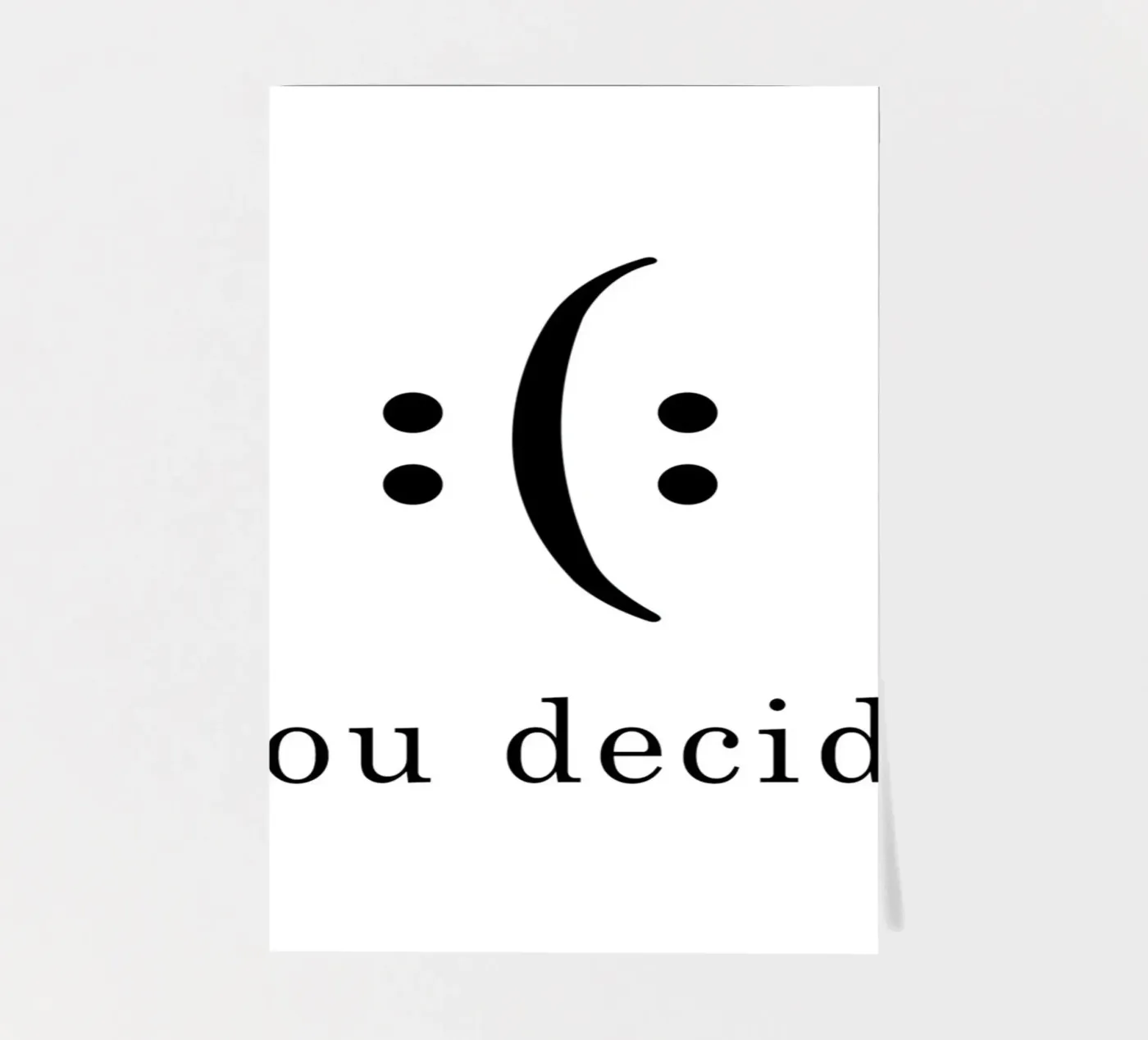 you decide sticker sheet by WORD & WONDER