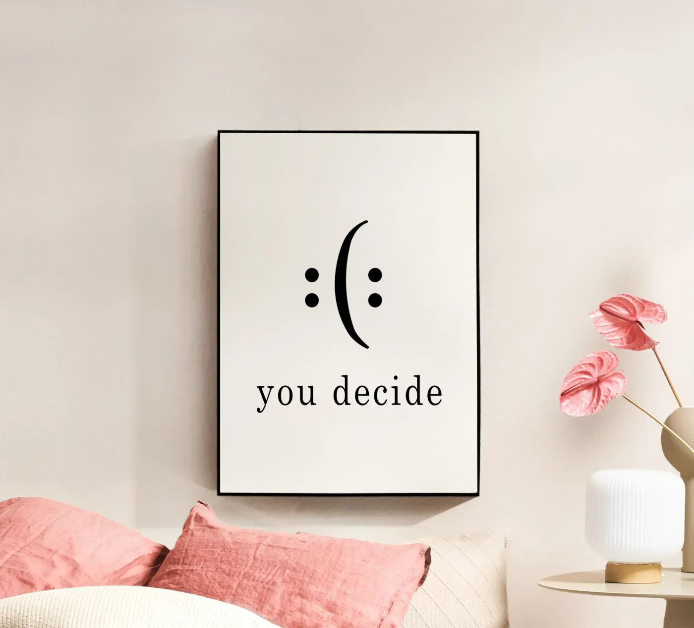 you decide Acryl-Glas von WORD & WONDER