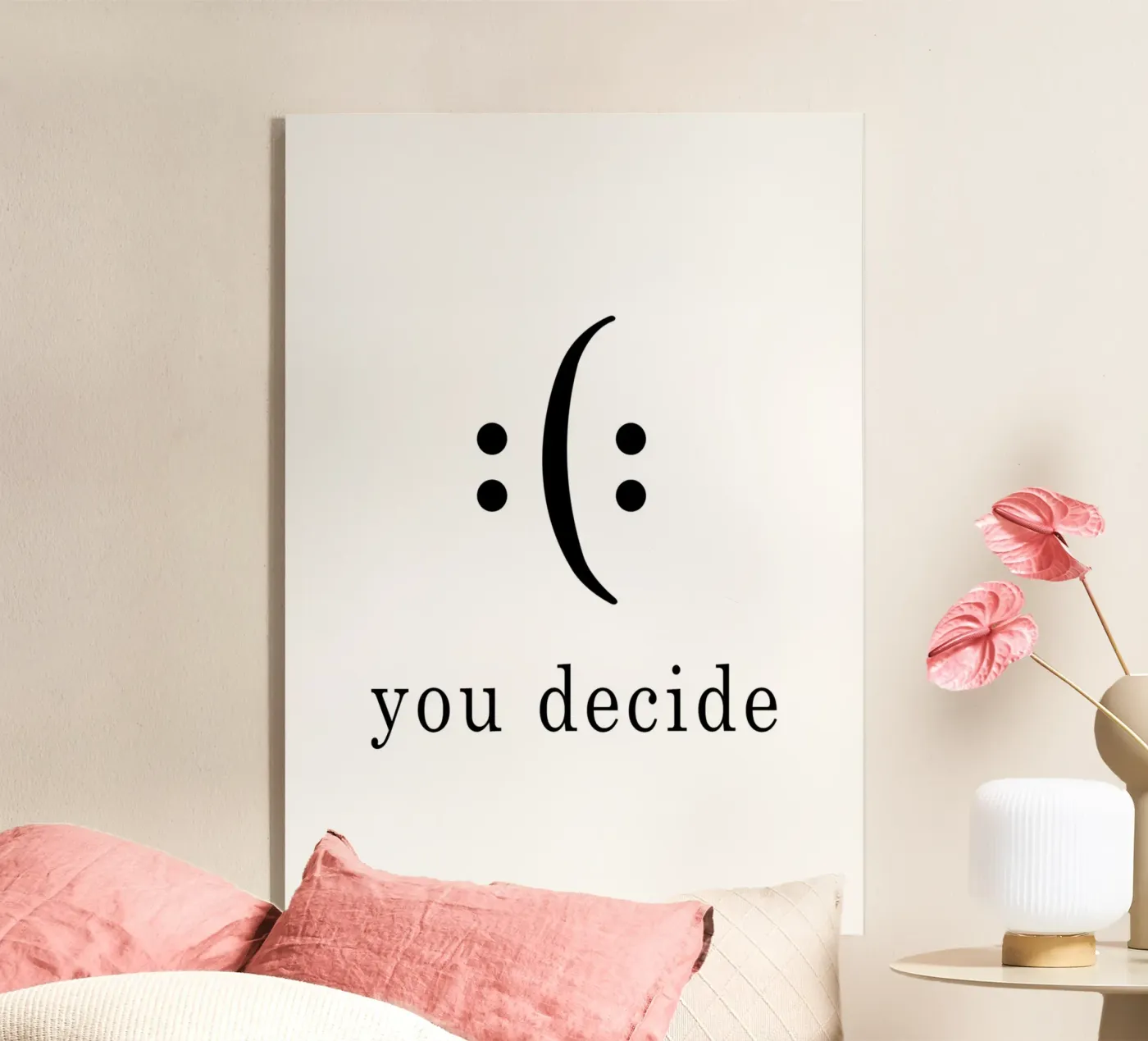 you decide Acryl-Glas von WORD & WONDER