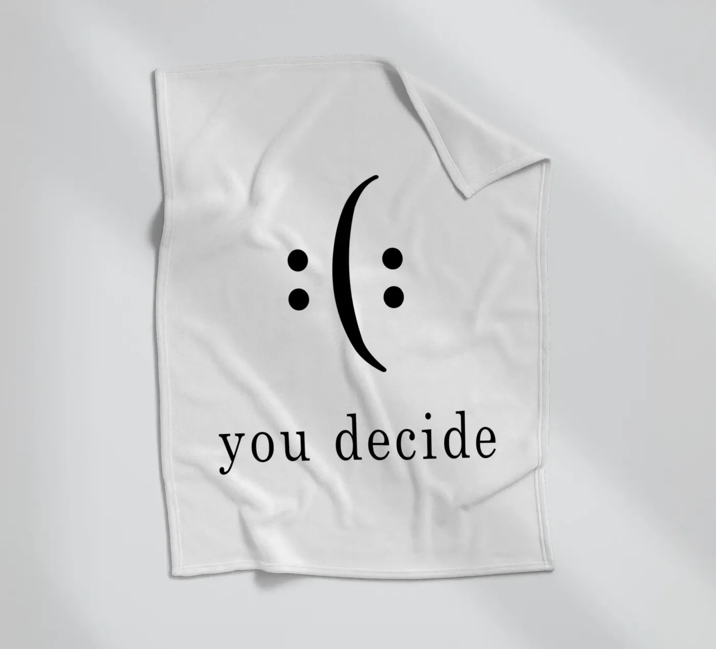 you decide Fleecedecke von WORD & WONDER