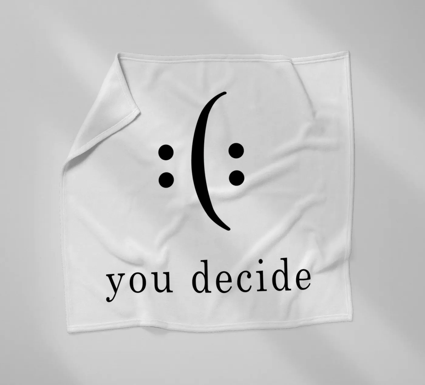 you decide Fleecedecke von WORD & WONDER