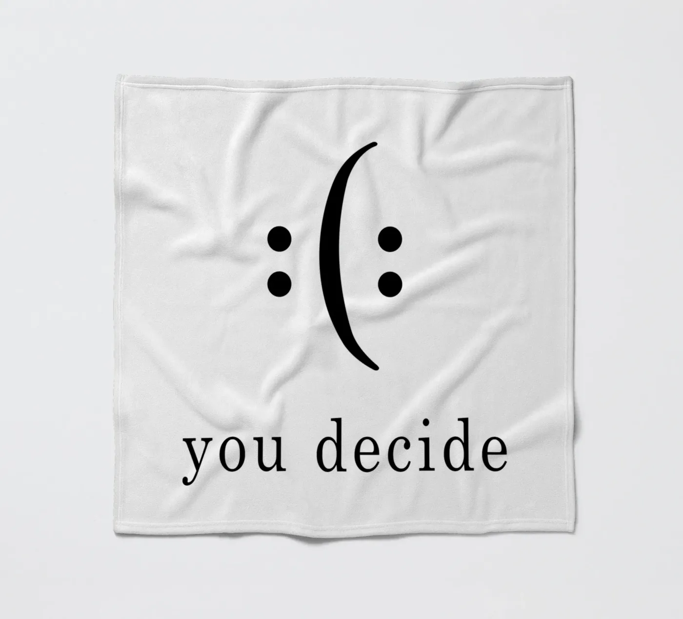 you decide Fleecedecke von WORD & WONDER