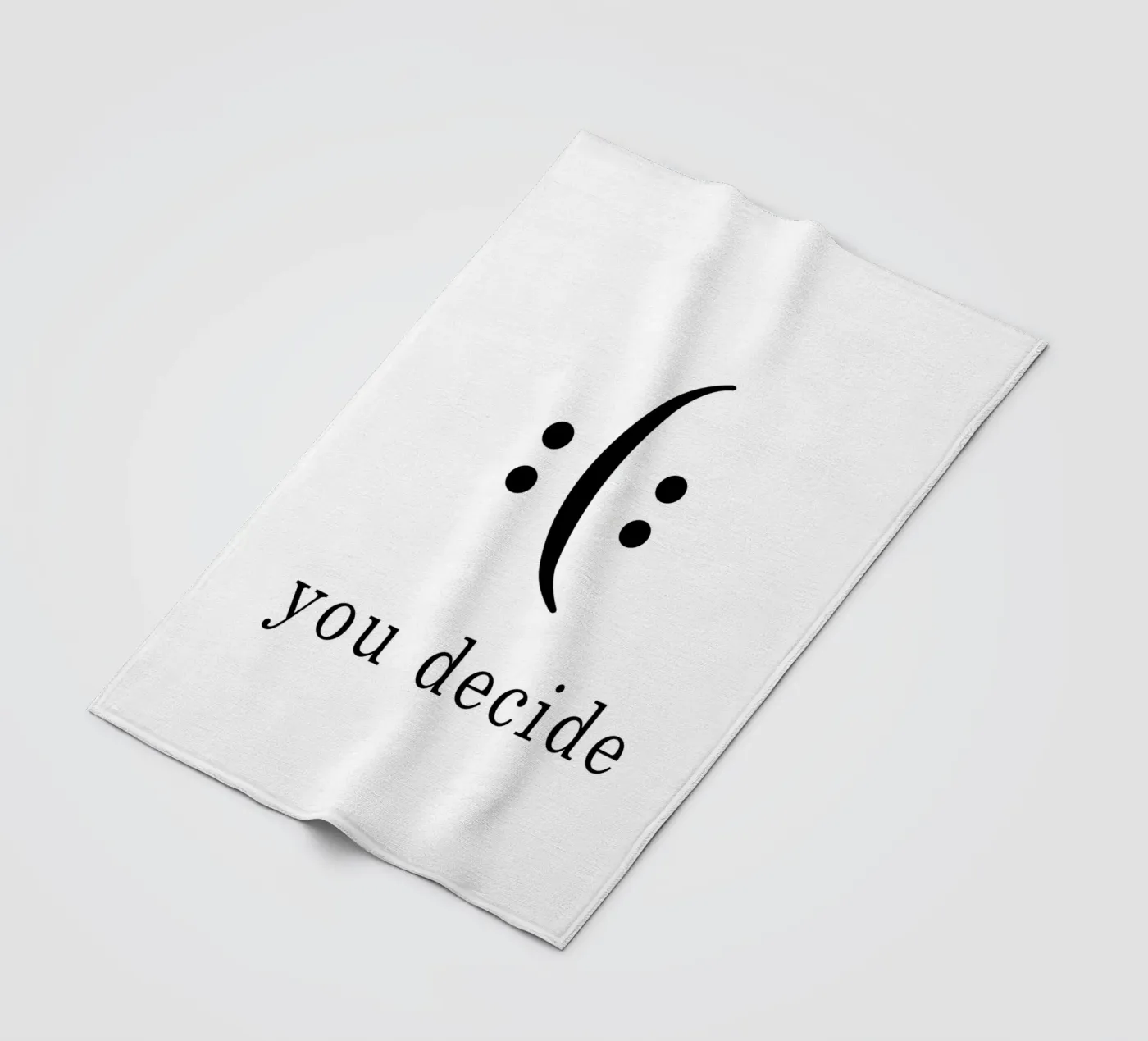 you decide Fleecedecke von WORD & WONDER