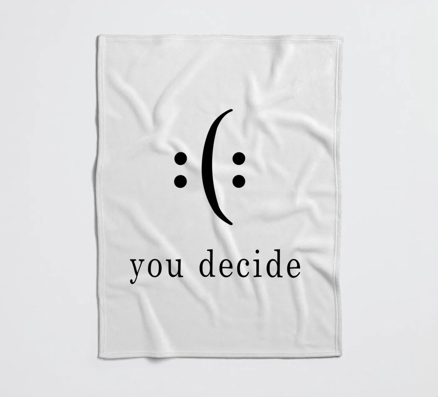you decide Fleecedecke von WORD & WONDER