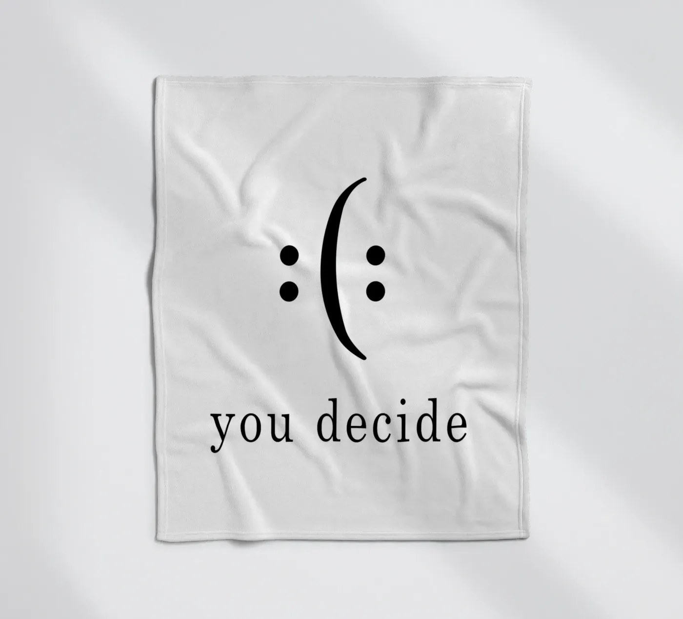 you decide Fleecedecke von WORD & WONDER