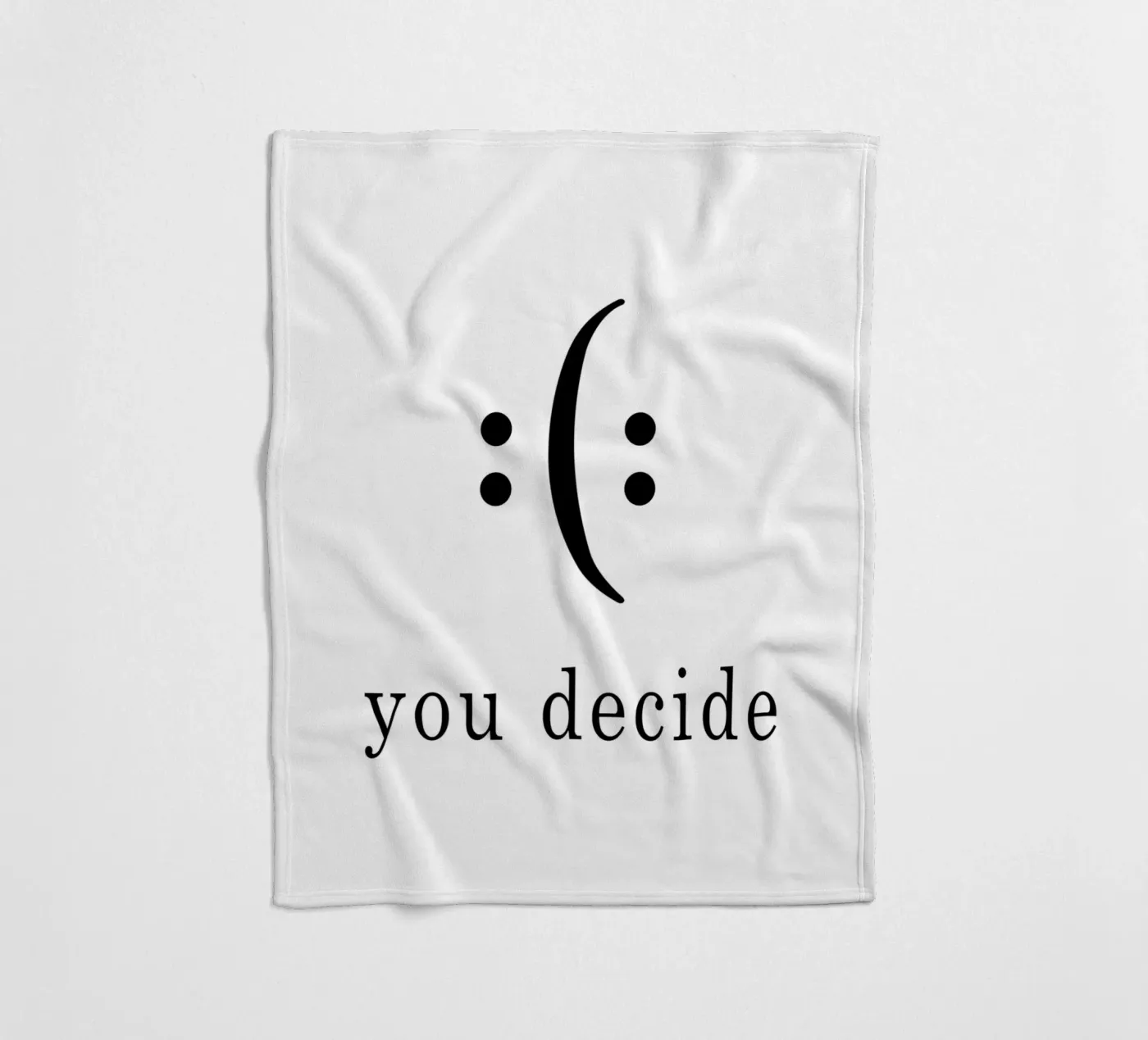 you decide Fleecedecke von WORD & WONDER