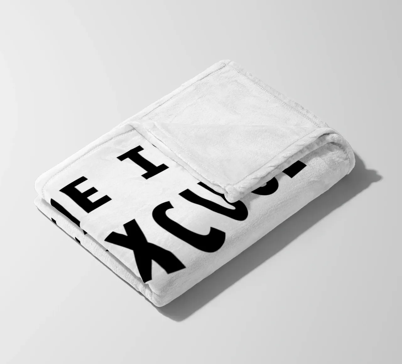 The Is No Excuse For Not Trying coperta in pile da WORD & WONDER