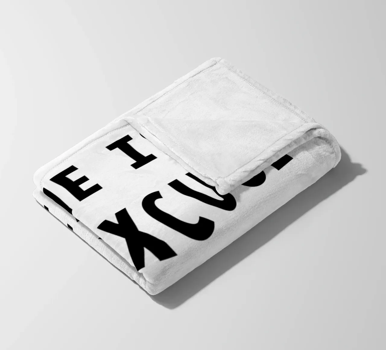 The Is No Excuse For Not Trying coperta in pile da WORD & WONDER