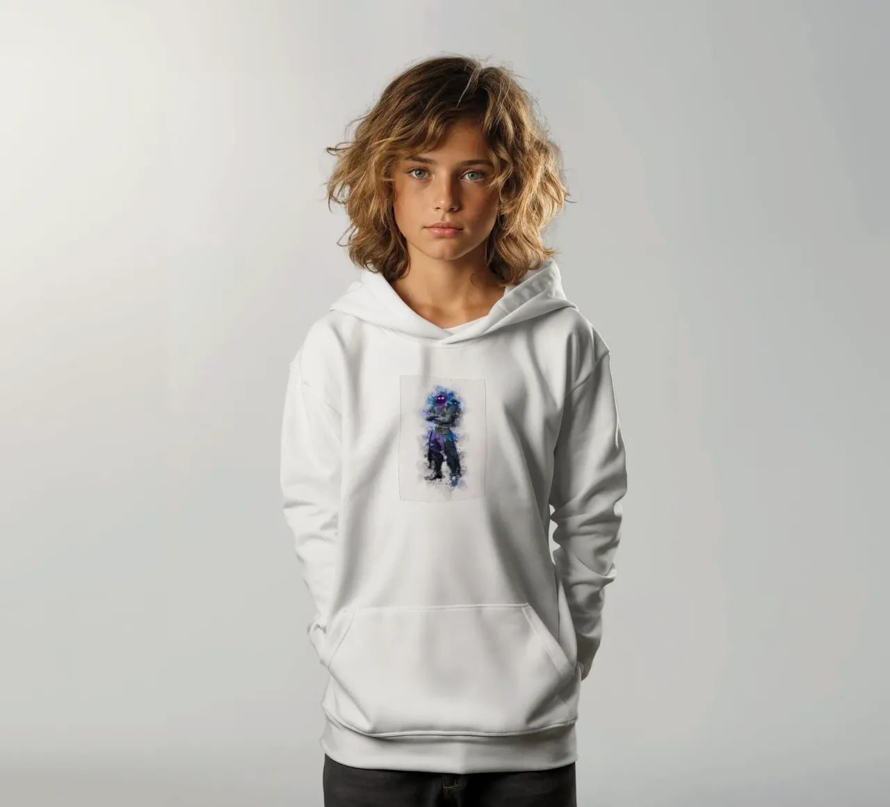 Raven Fortnite felpa bambino con cappuccio da CreativeStudio