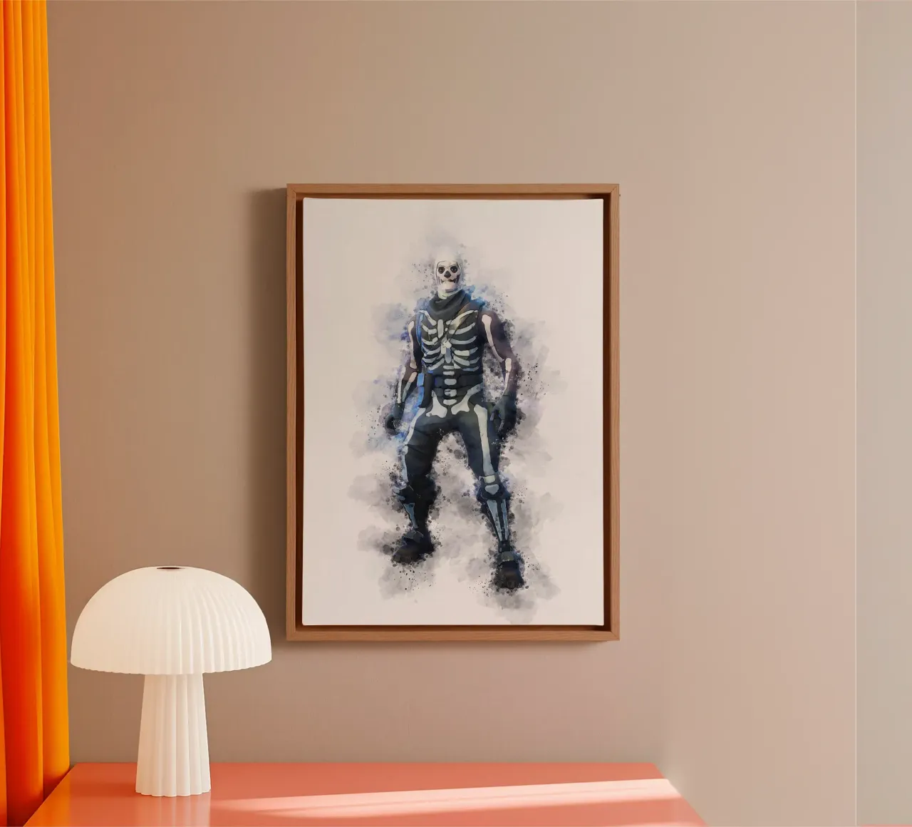 Skull Trooper canvas met Baklijst van CreativeStudio