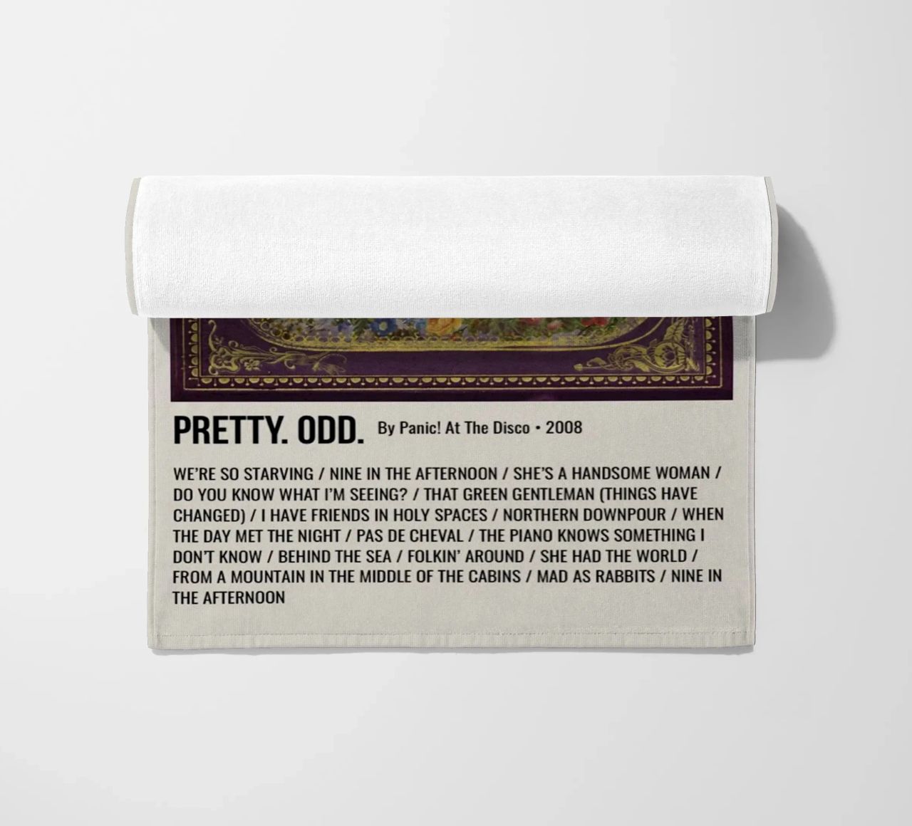 PRETTY. ODD. By Panic! At The Disco. 2008 telo mare da SoundStudio