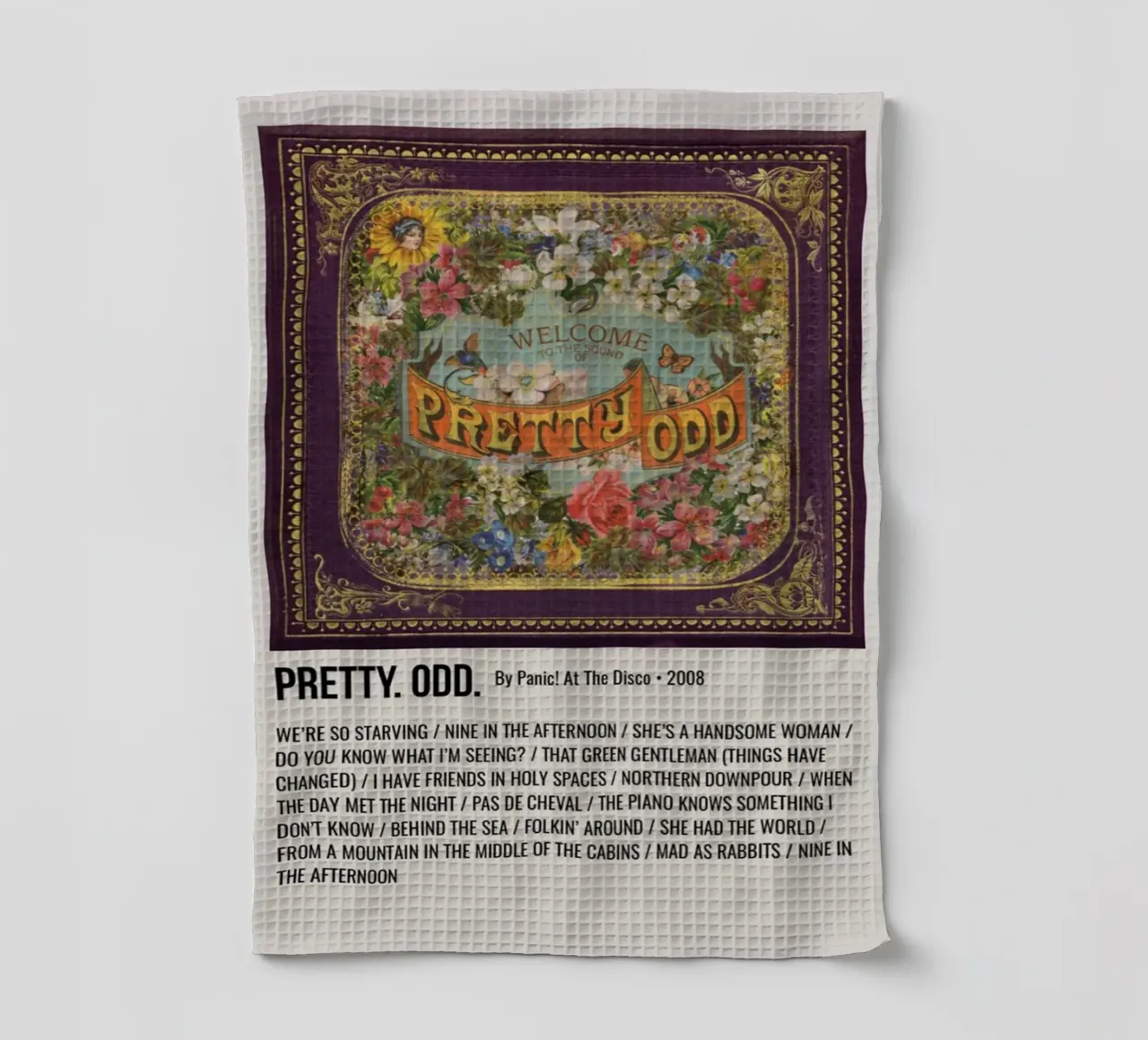 PRETTY. ODD. By Panic! At The Disco. 2008 canovaccio da cucina da SoundStudio