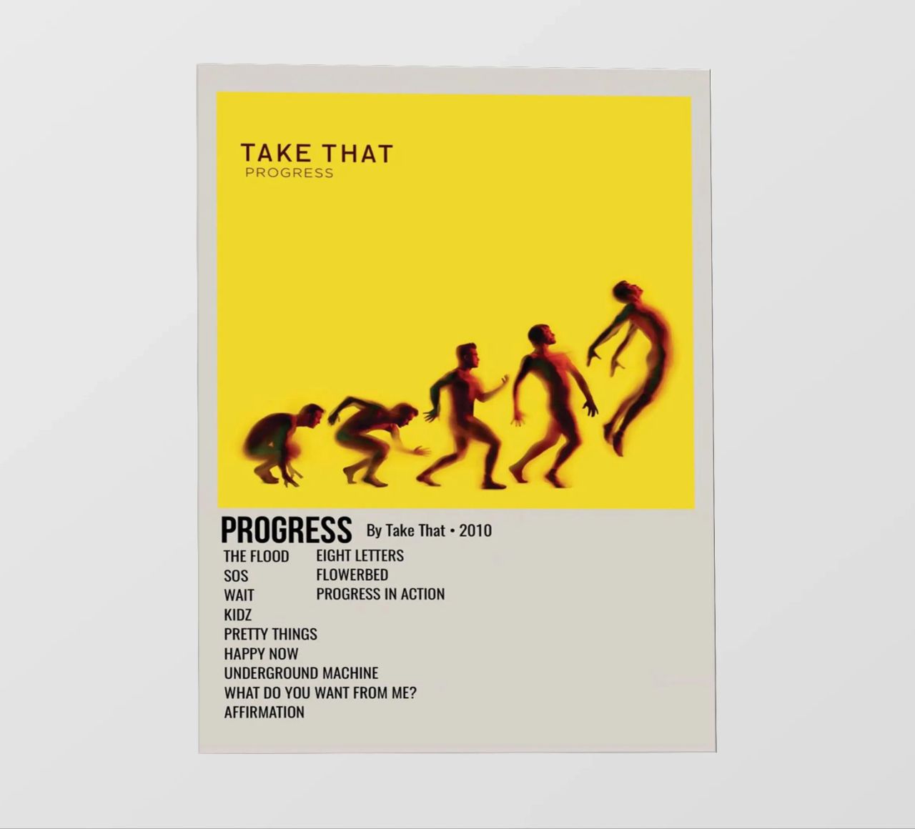 PROGRESS By Take That • 2010 pellicola backlit da SoundStudio