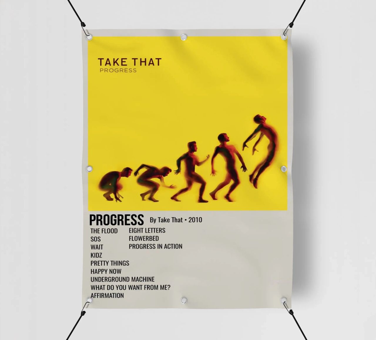 PROGRESS By Take That • 2010 telo in pvc da SoundStudio