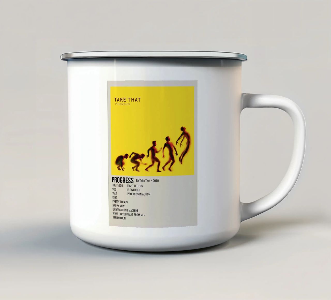 PROGRESS By Take That • 2010 tazza in smalto da SoundStudio