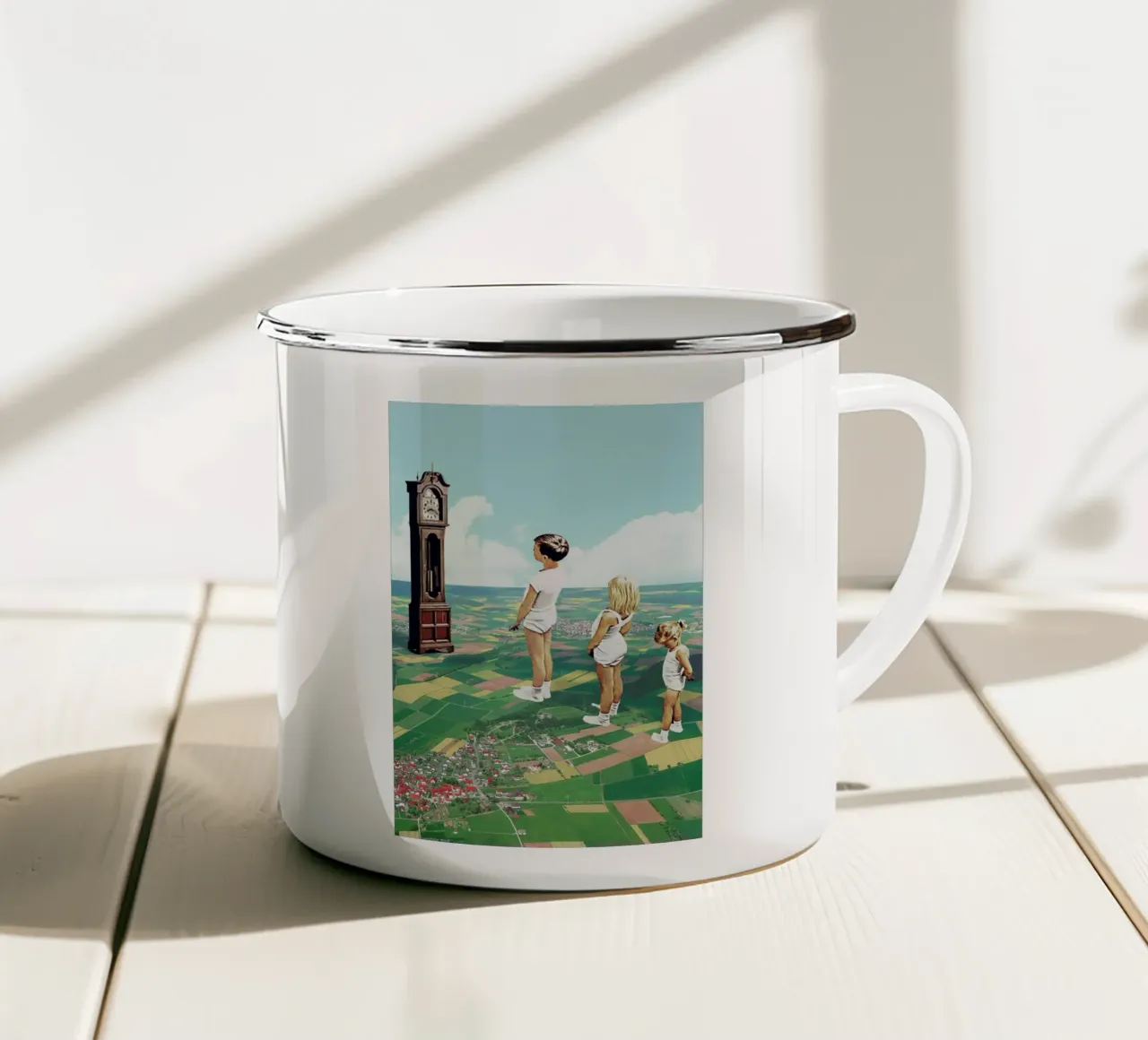 Some Kids Can´t Wait to Grow Up taza de esmalte de Maarten Léon