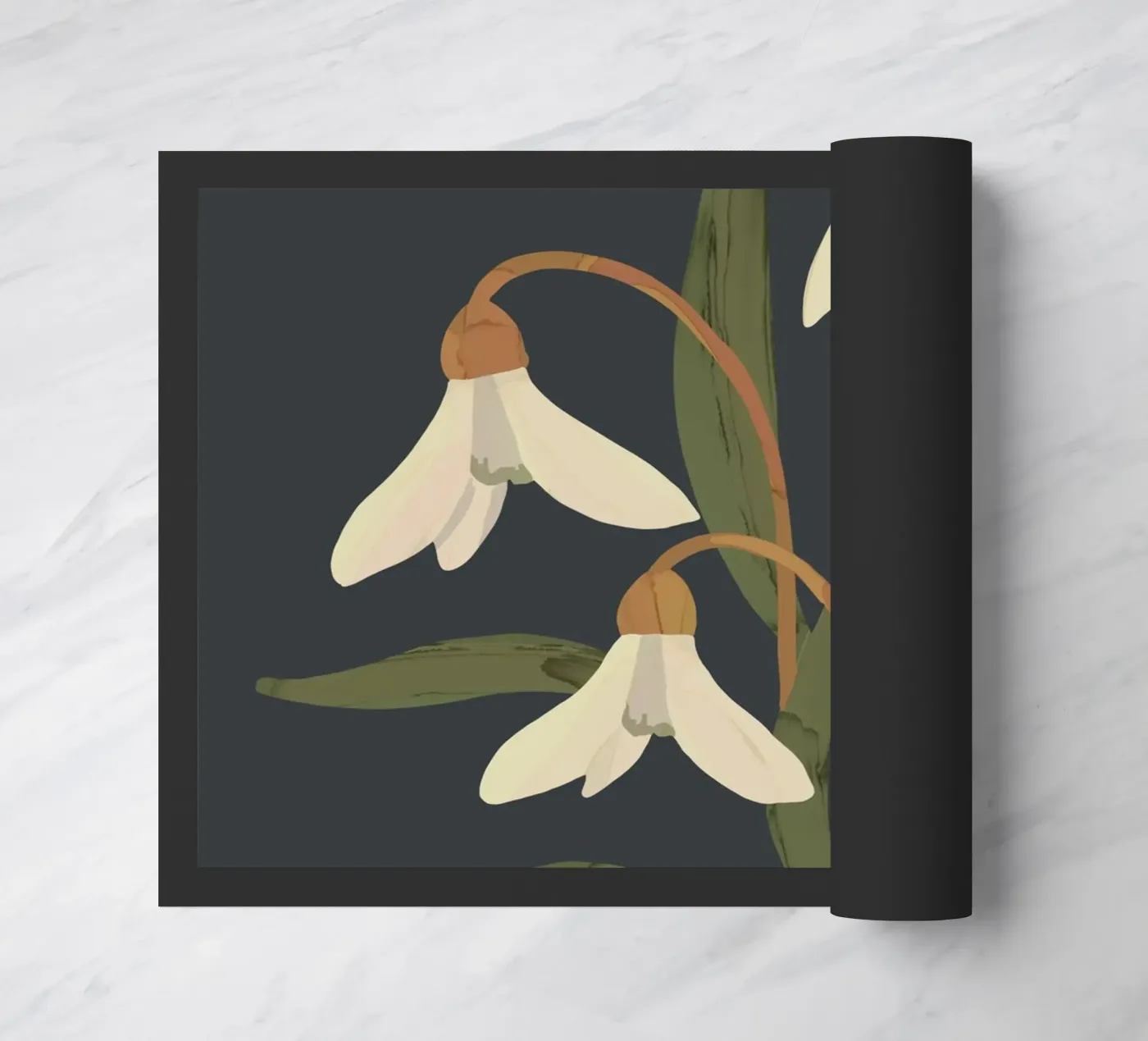 Snowdrops doormat by ThingDesign