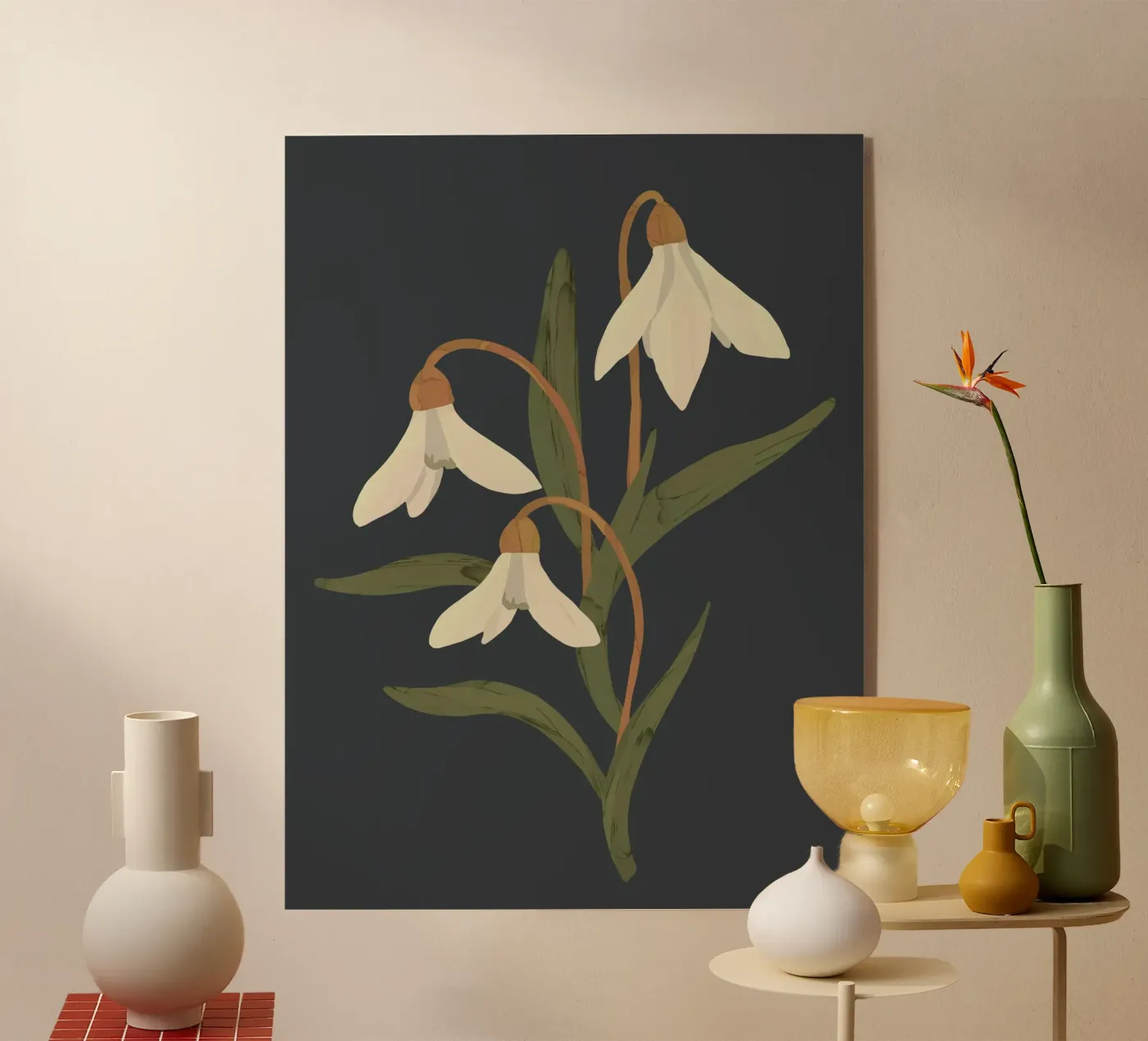 Snowdrops acrylic glass by ThingDesign