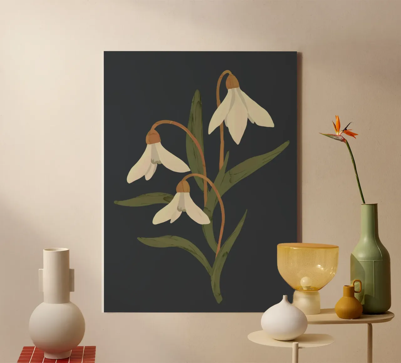 Snowdrops canvas by ThingDesign