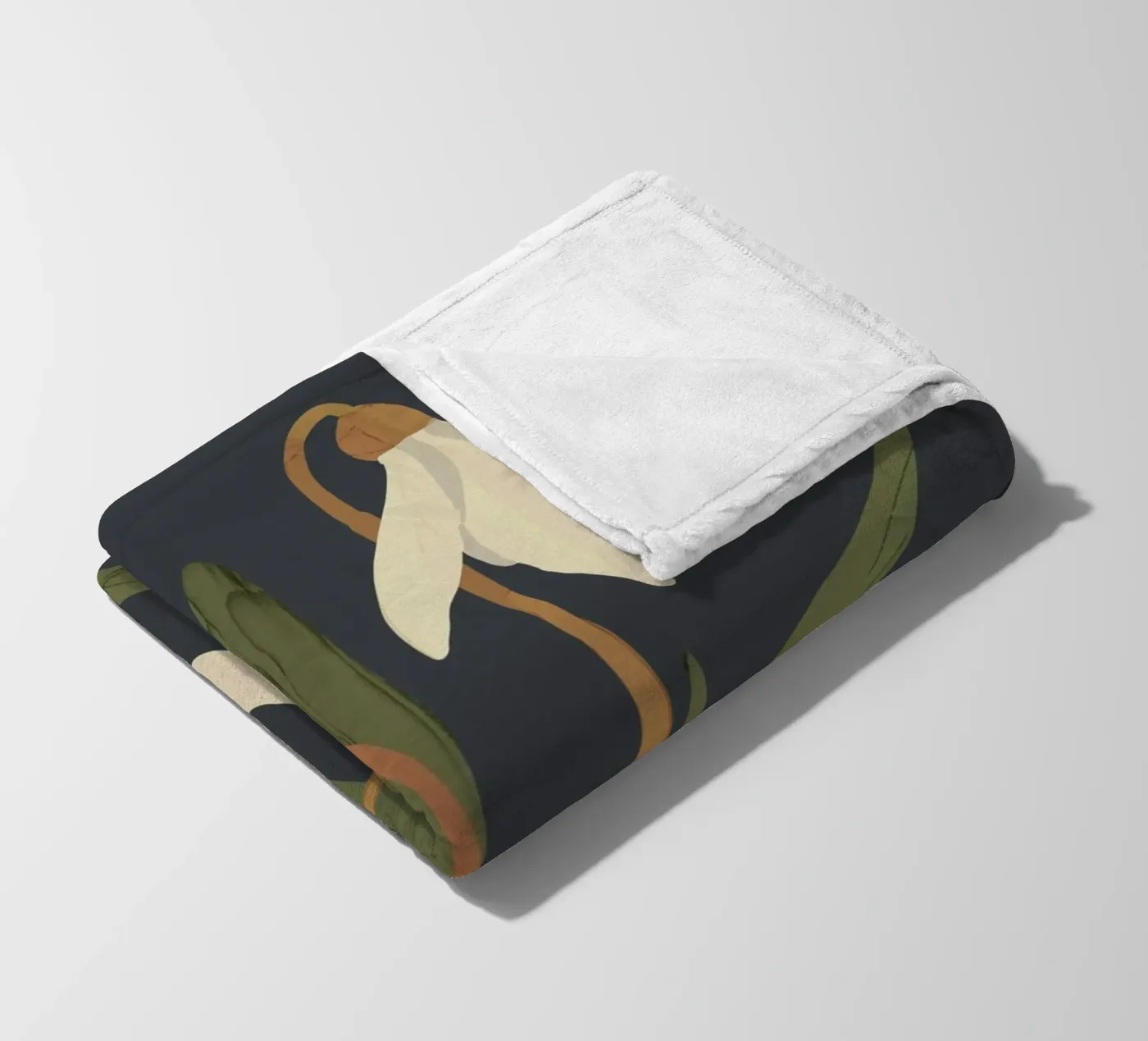 Snowdrops fleece blanket by ThingDesign