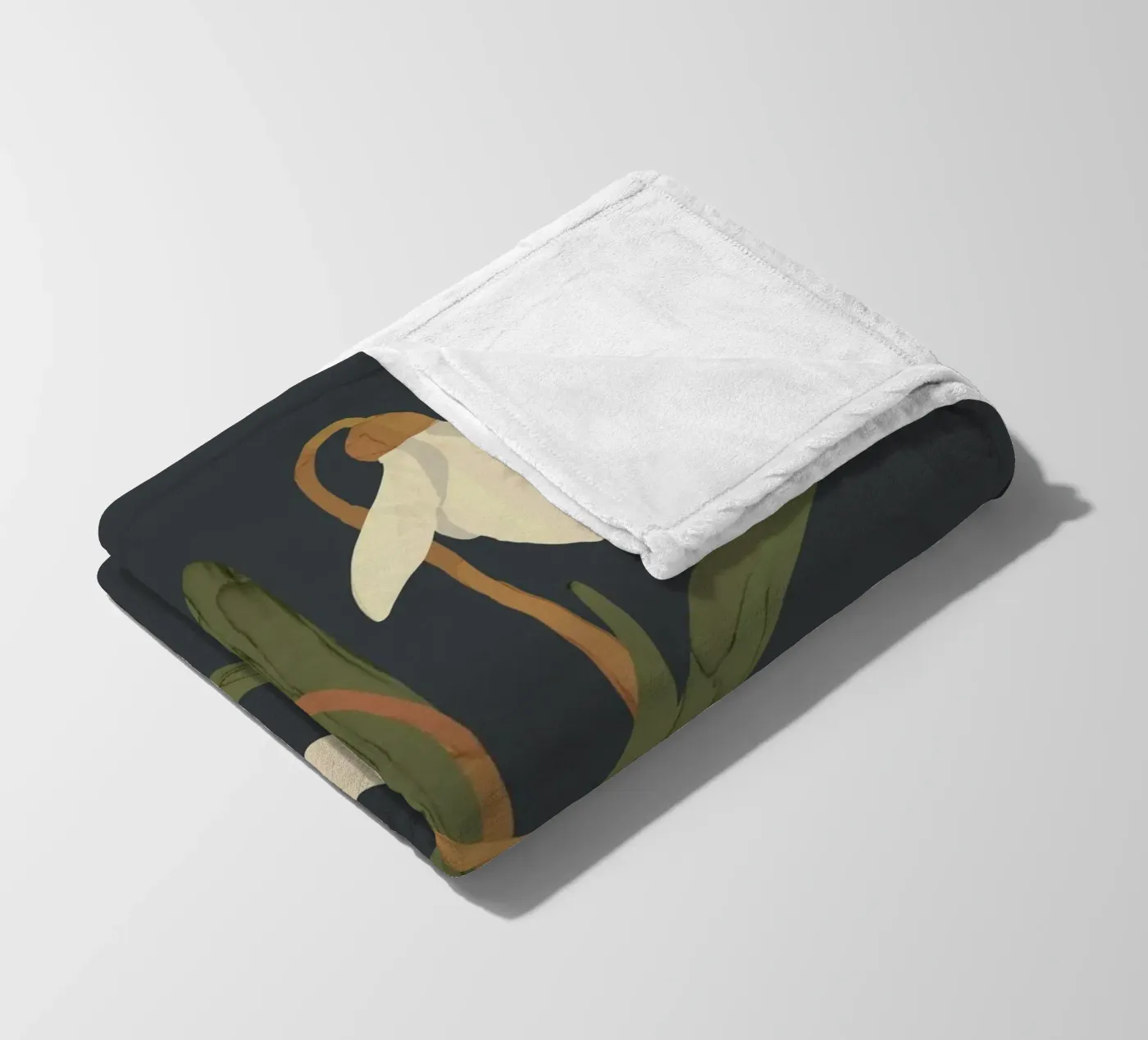 Snowdrops fleece blanket by ThingDesign