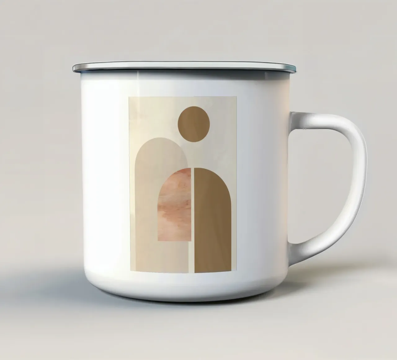 Pure Forms No 2 mug en émail de treechild