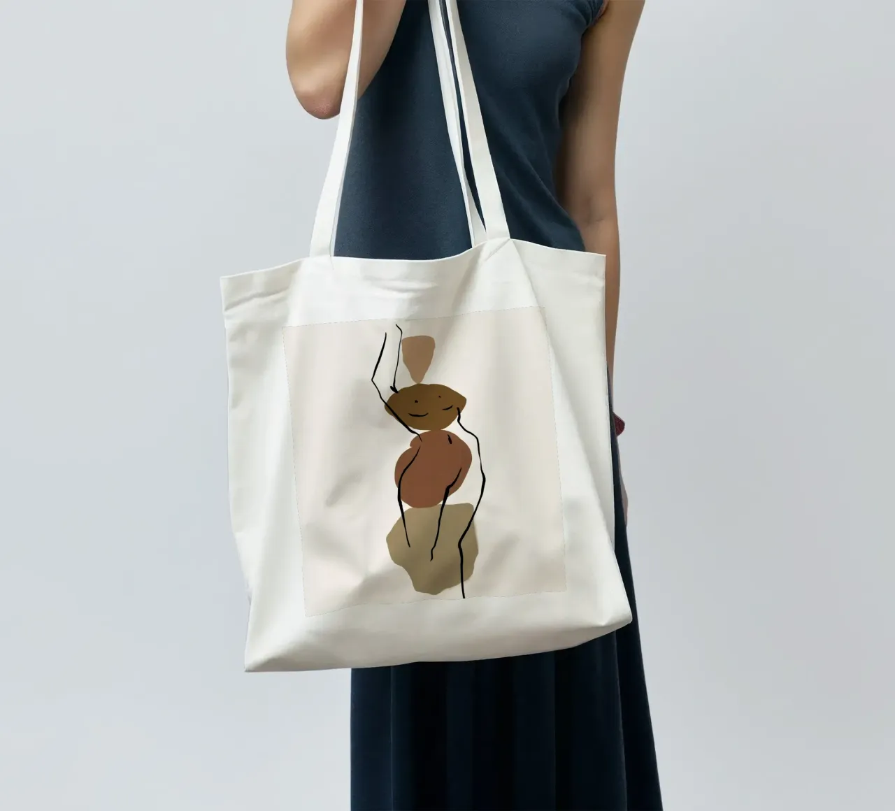 Pure Forms No 3 borsa in juta da treechild