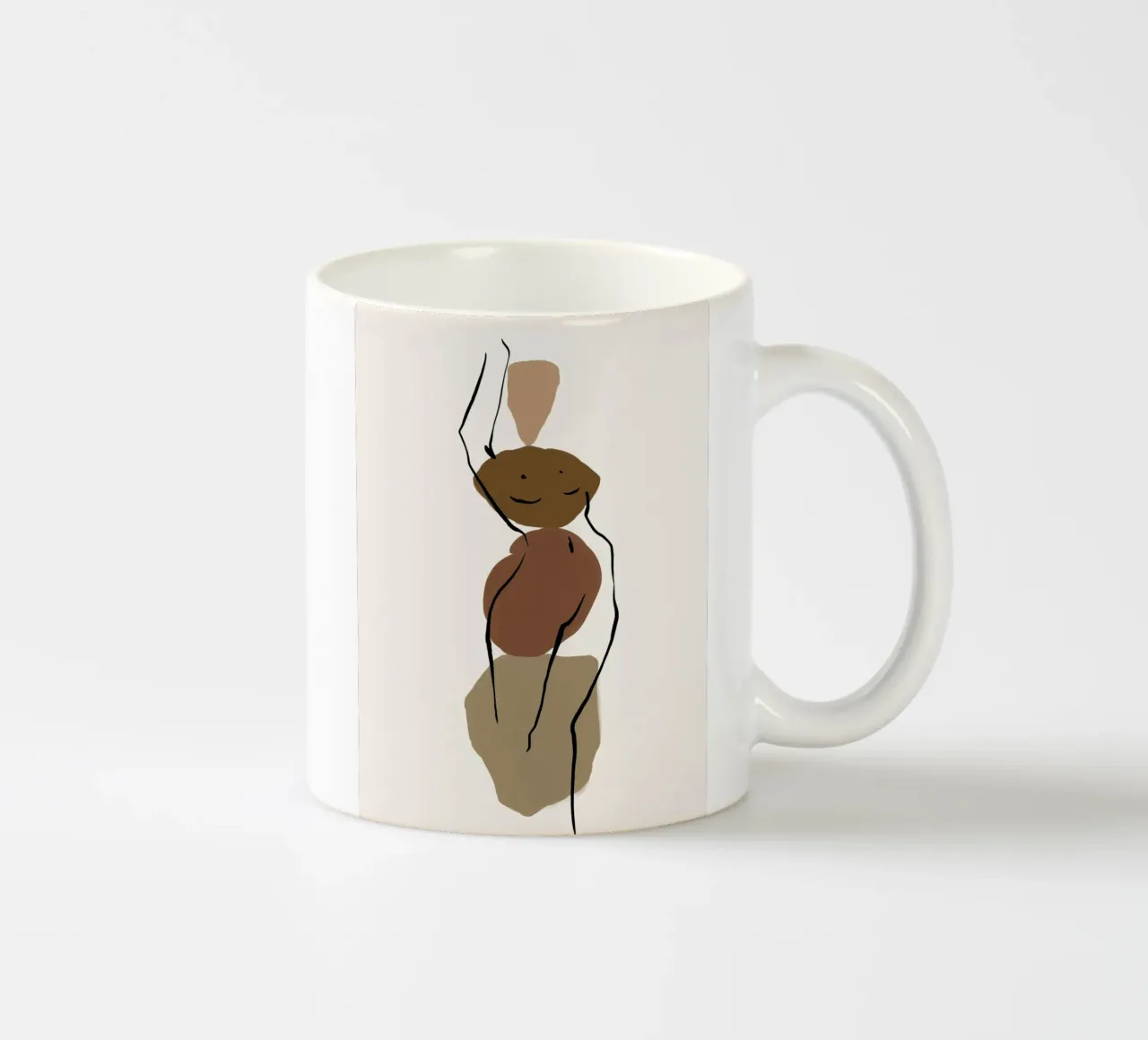 Pure Forms No 3 mug en céramique de treechild
