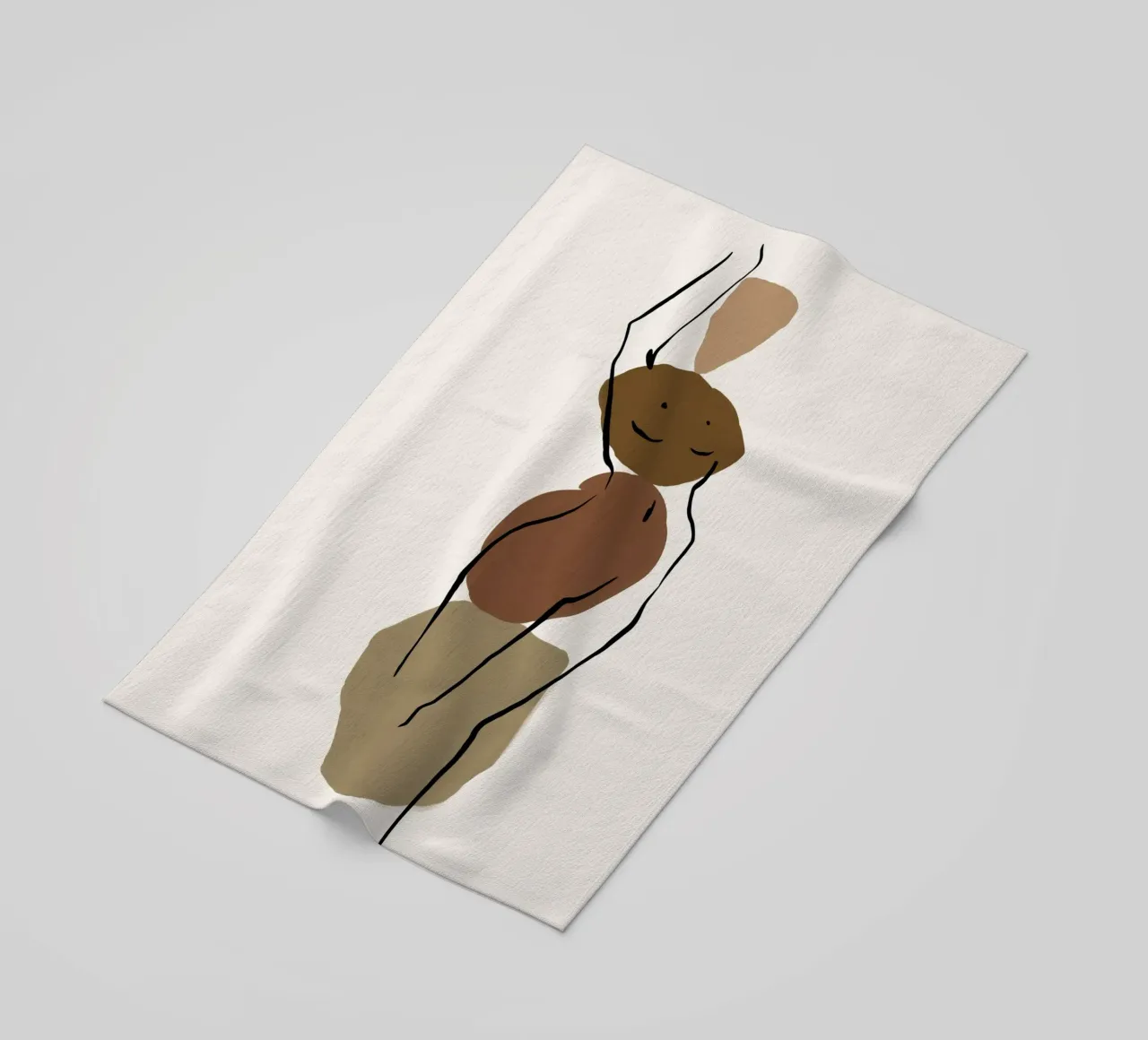 Pure Forms No 3 Strandtuch von treechild