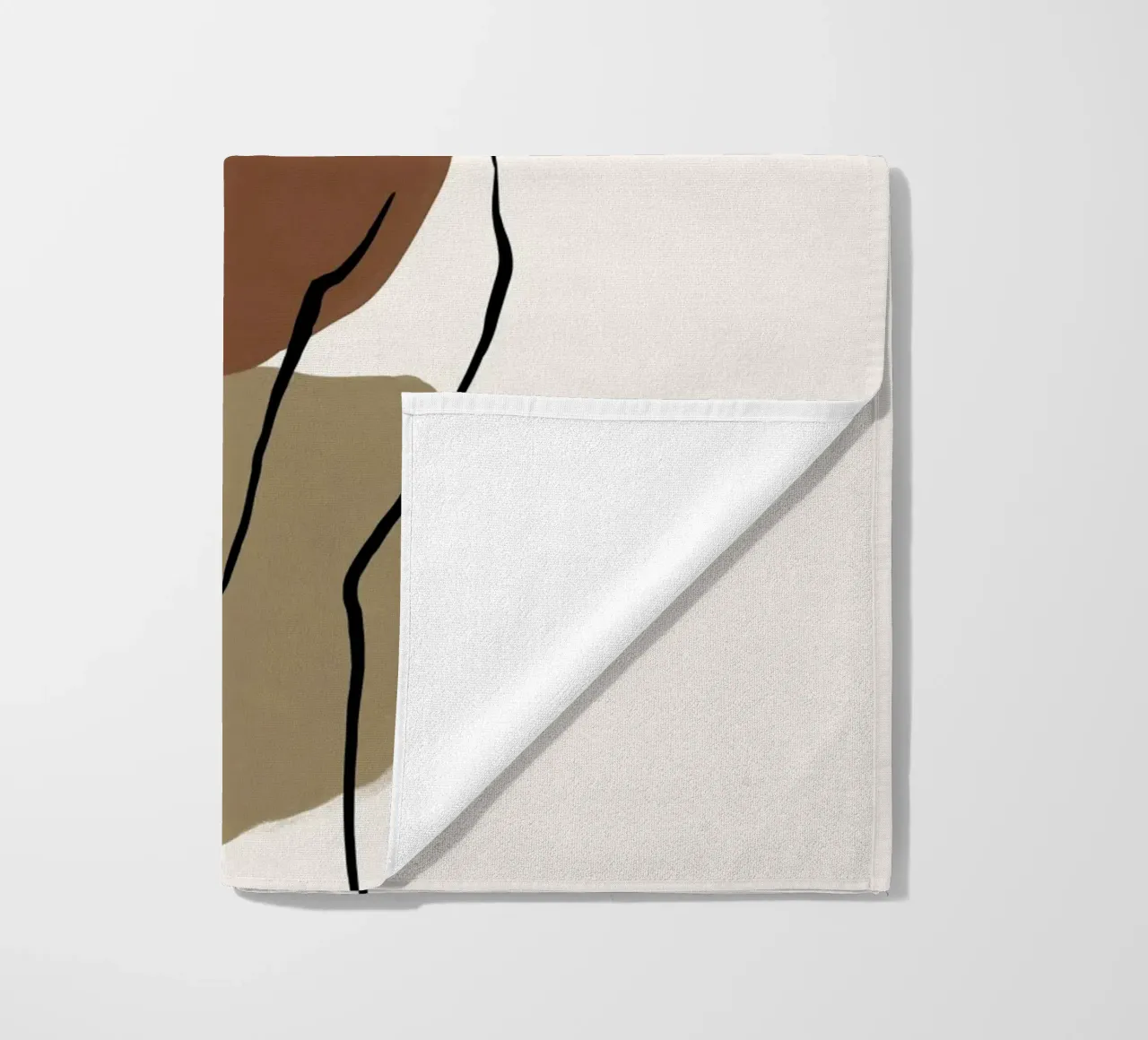Pure Forms No 3 Strandtuch von treechild