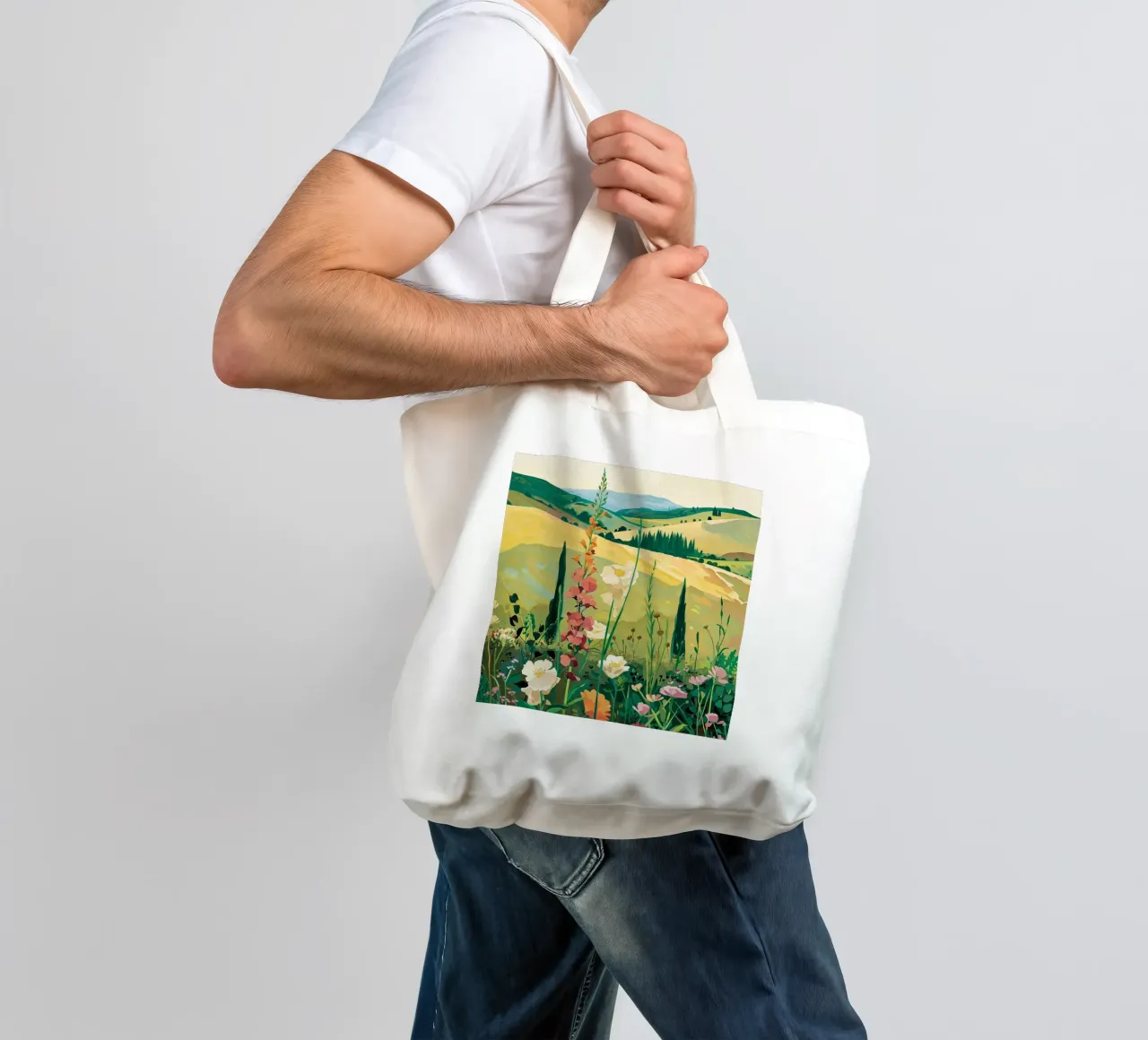 Fields of Gentle Wildflowers tote bag by DaarbyN