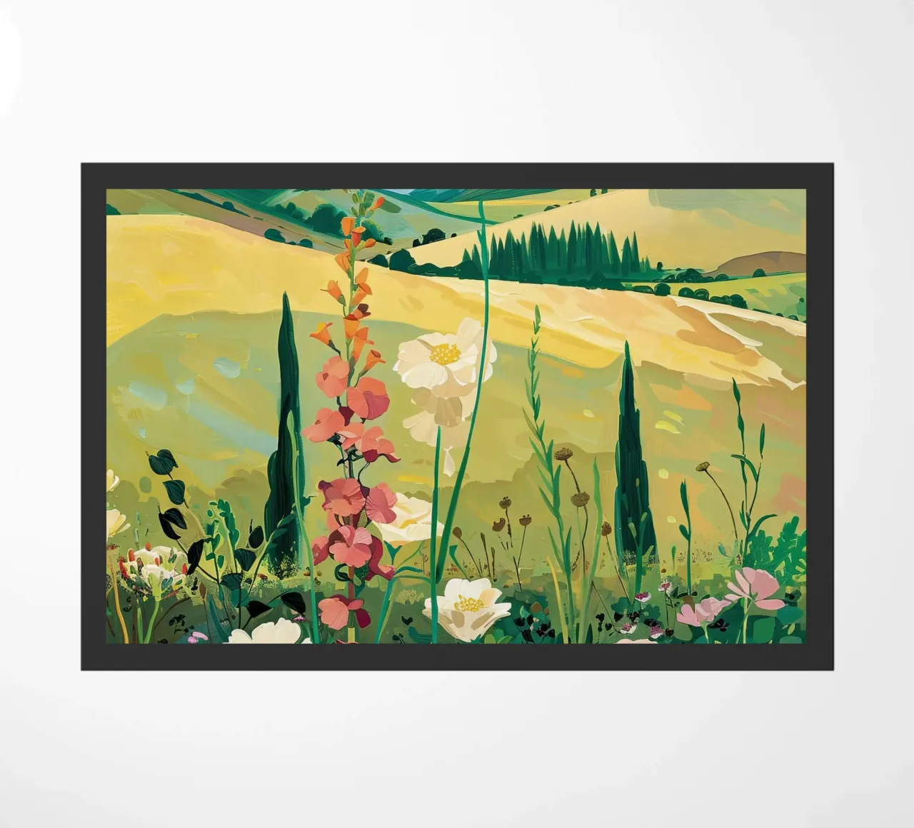 Campi di delicati fiori selvatici zerbino da DaarbyN