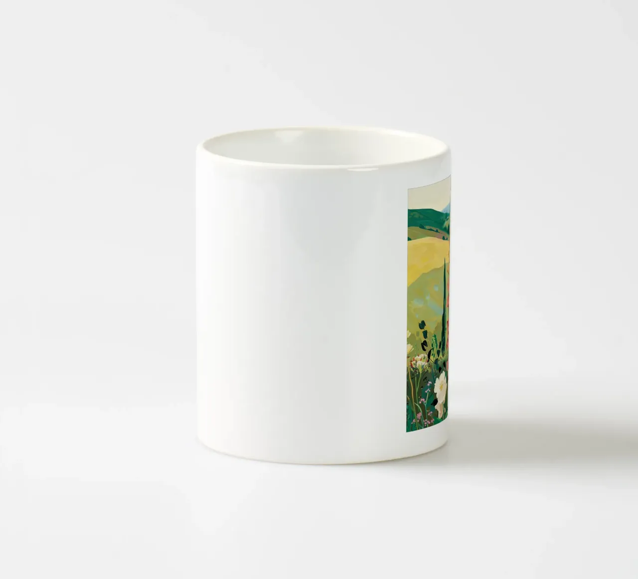 Campi di delicati fiori selvatici tazza in ceramica da DaarbyN