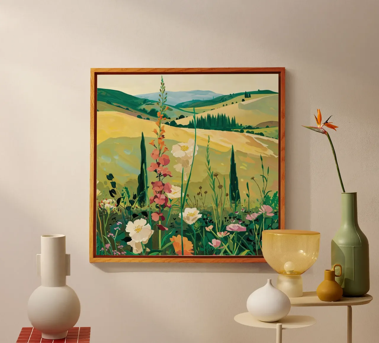 Fields of Gentle Wildflowers acrylic glass by DaarbyN