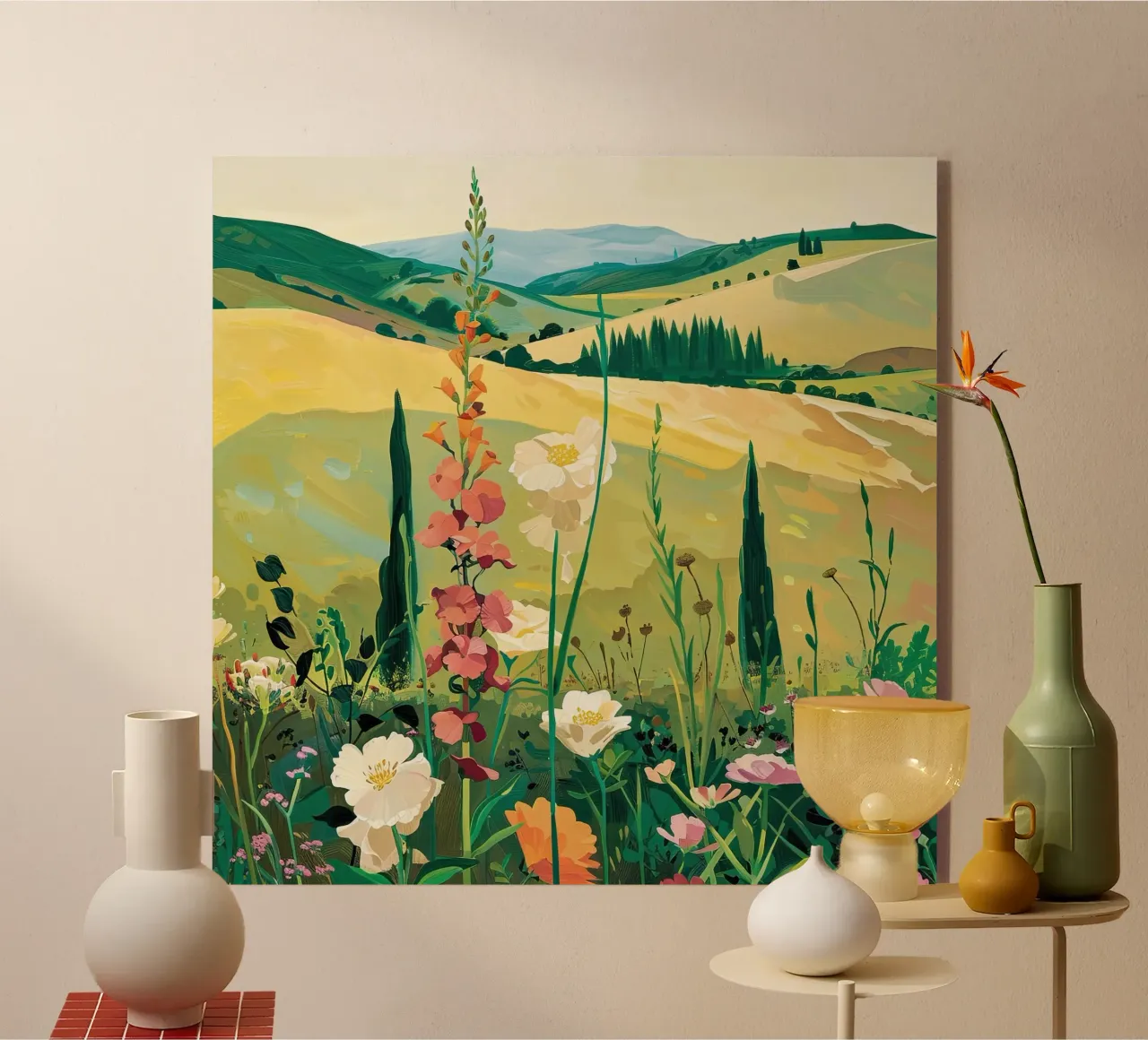 Fields of Gentle Wildflowers acrylic glass by DaarbyN