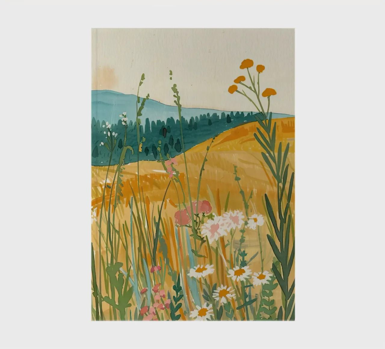 Golden Fields of Wildflowers notebook by DaarbyN