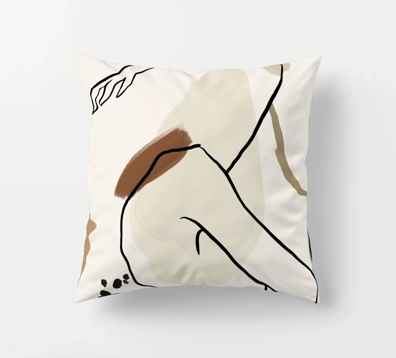Pure Forms No 4 Kissen von treechild